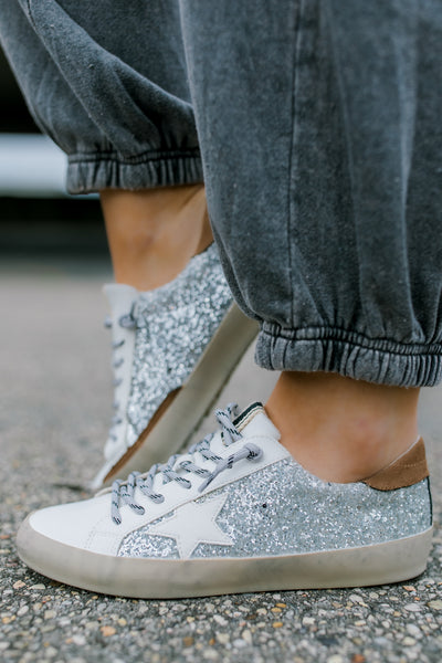RESTOCK: I'm On My Way Glitter Sneakers