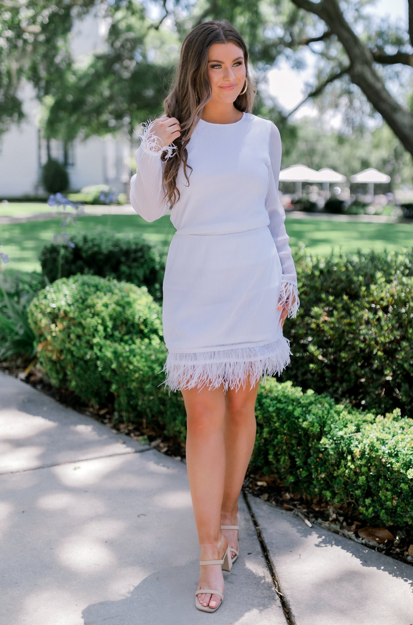 Exchanging Stories Feathered Skirt