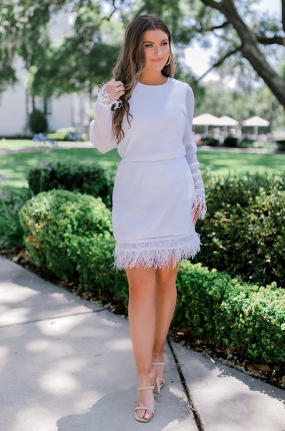 Exchanging Stories Feathered Skirt