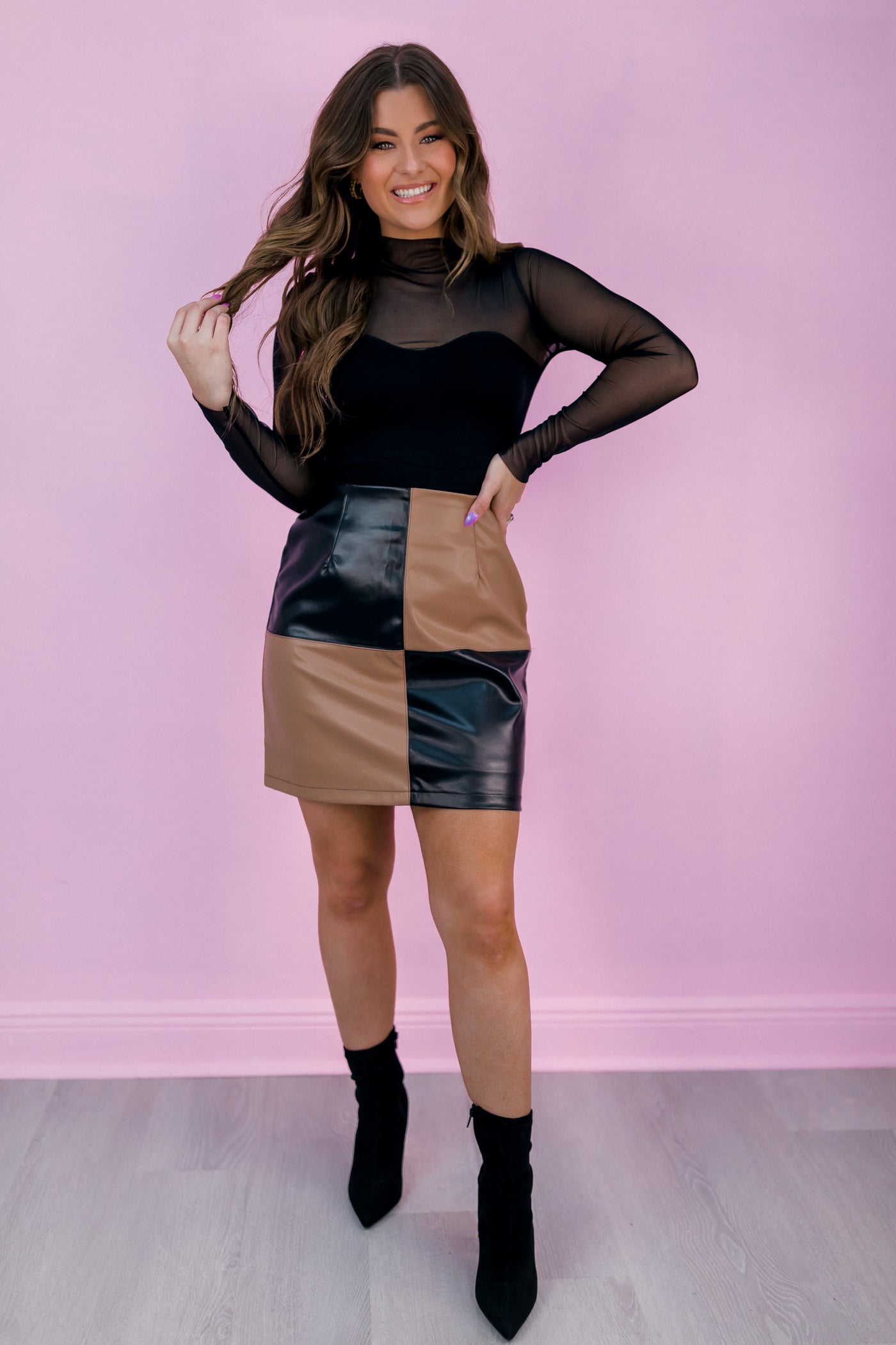Endless Options Color Block Skirt