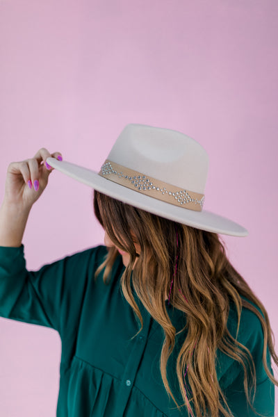 Embrace The Love Embellished Fedora Hat
