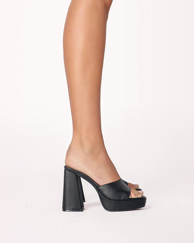 Georgina Chunky Black Heel