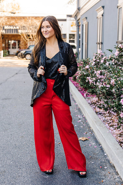 Selene Sequin Drapery Jacket