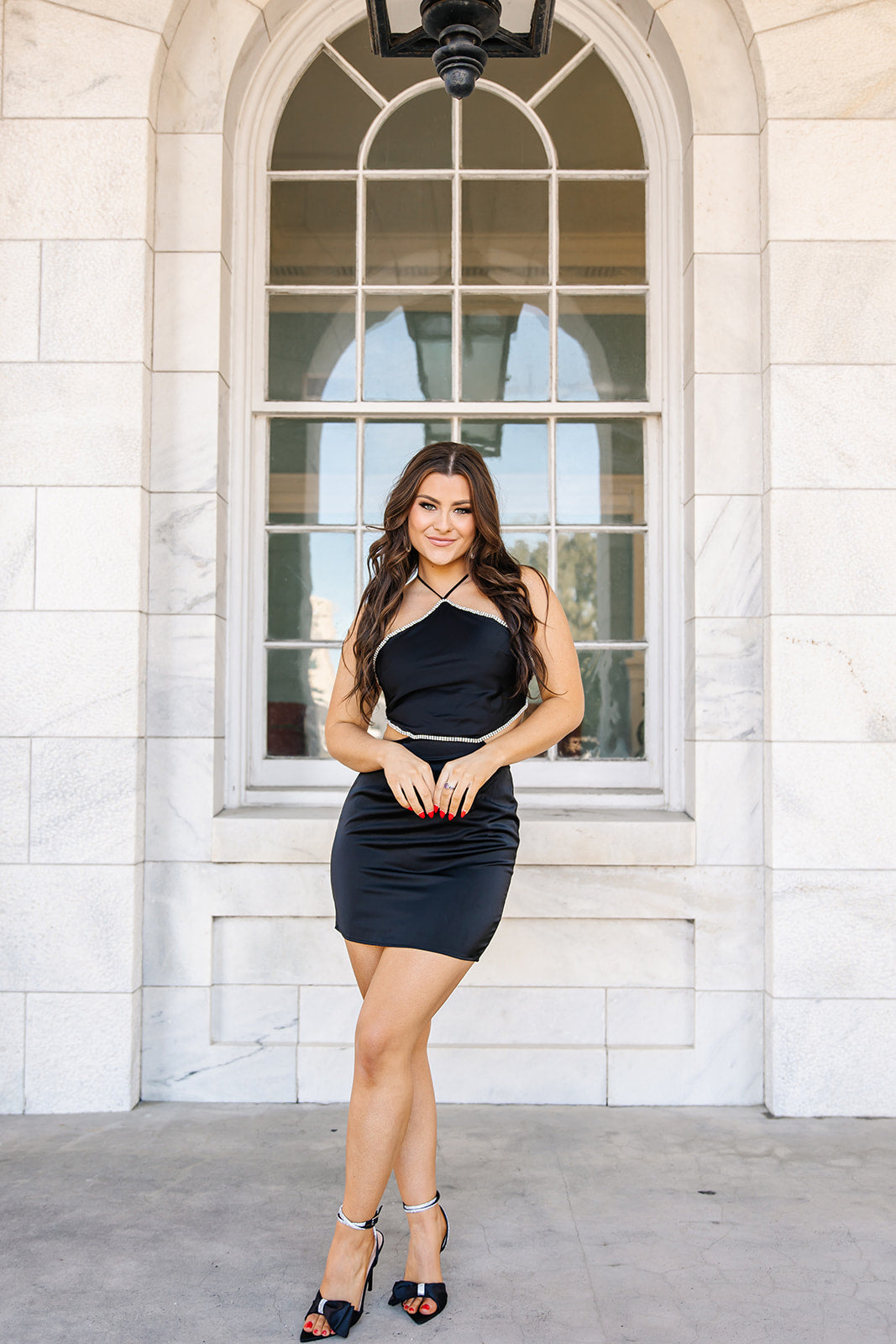 Ellis Rhinestone Bodycon Dress