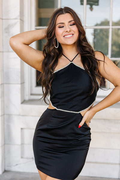Ellis Rhinestone Bodycon Dress