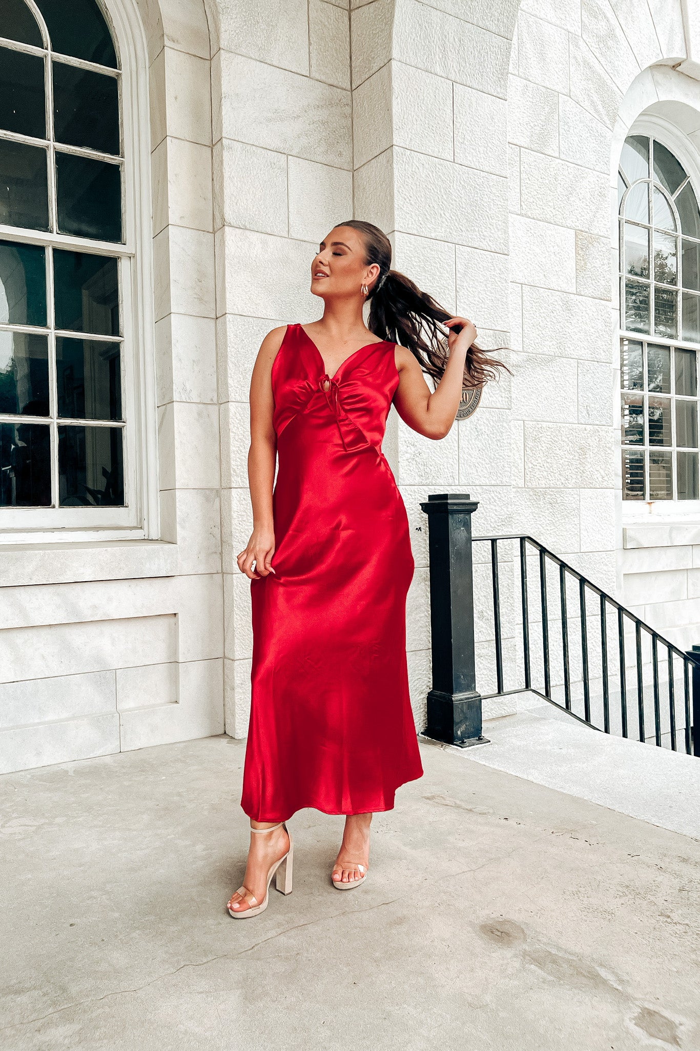 Bold Favor Satin Midi Dress