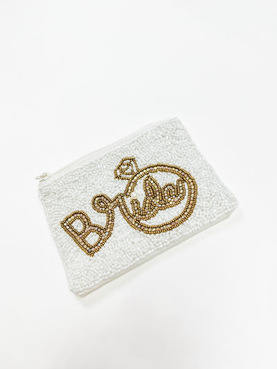 Ring "Bride" Seed Bead Coin Pouch