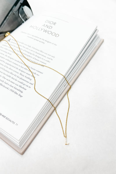 Mini Embellished Initial Necklace