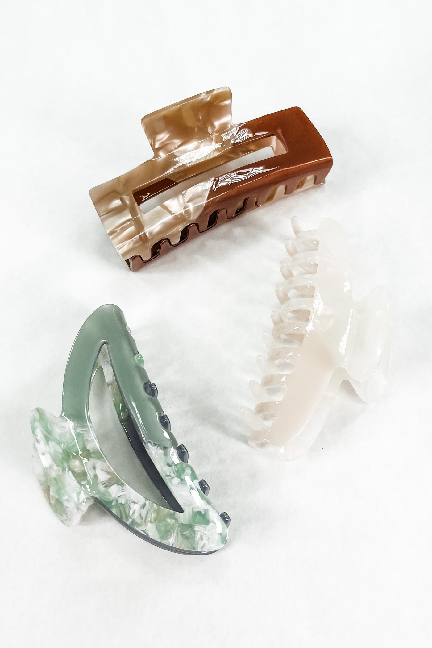 The Keagan 3 Piece Printed Hair Clip Set