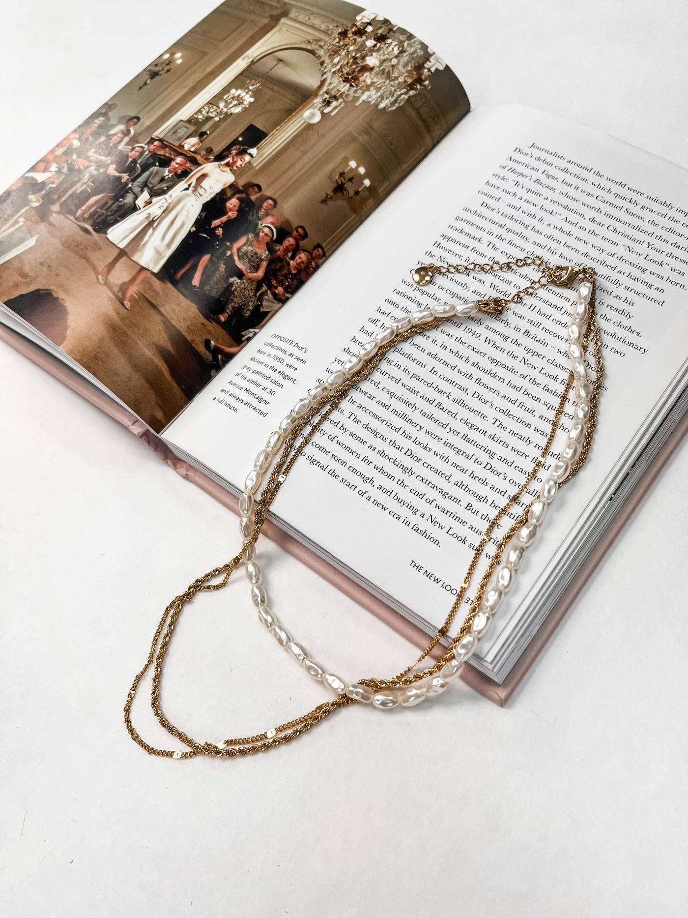 Almeta Pearl And Gold Chain Necklace
