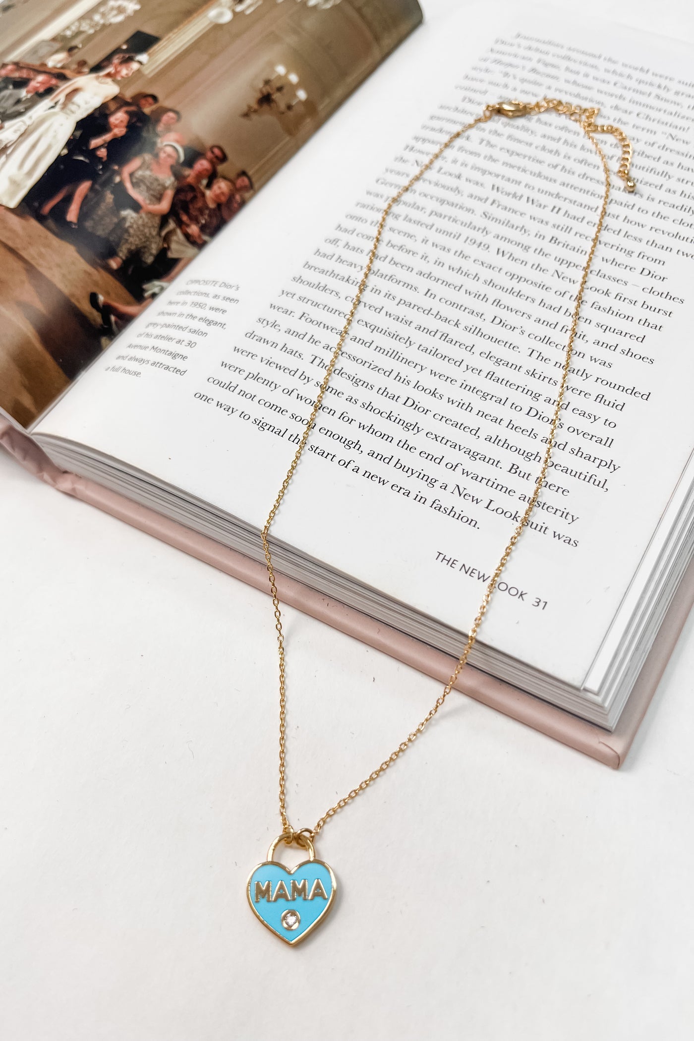 Mama Heart Lock Necklace
