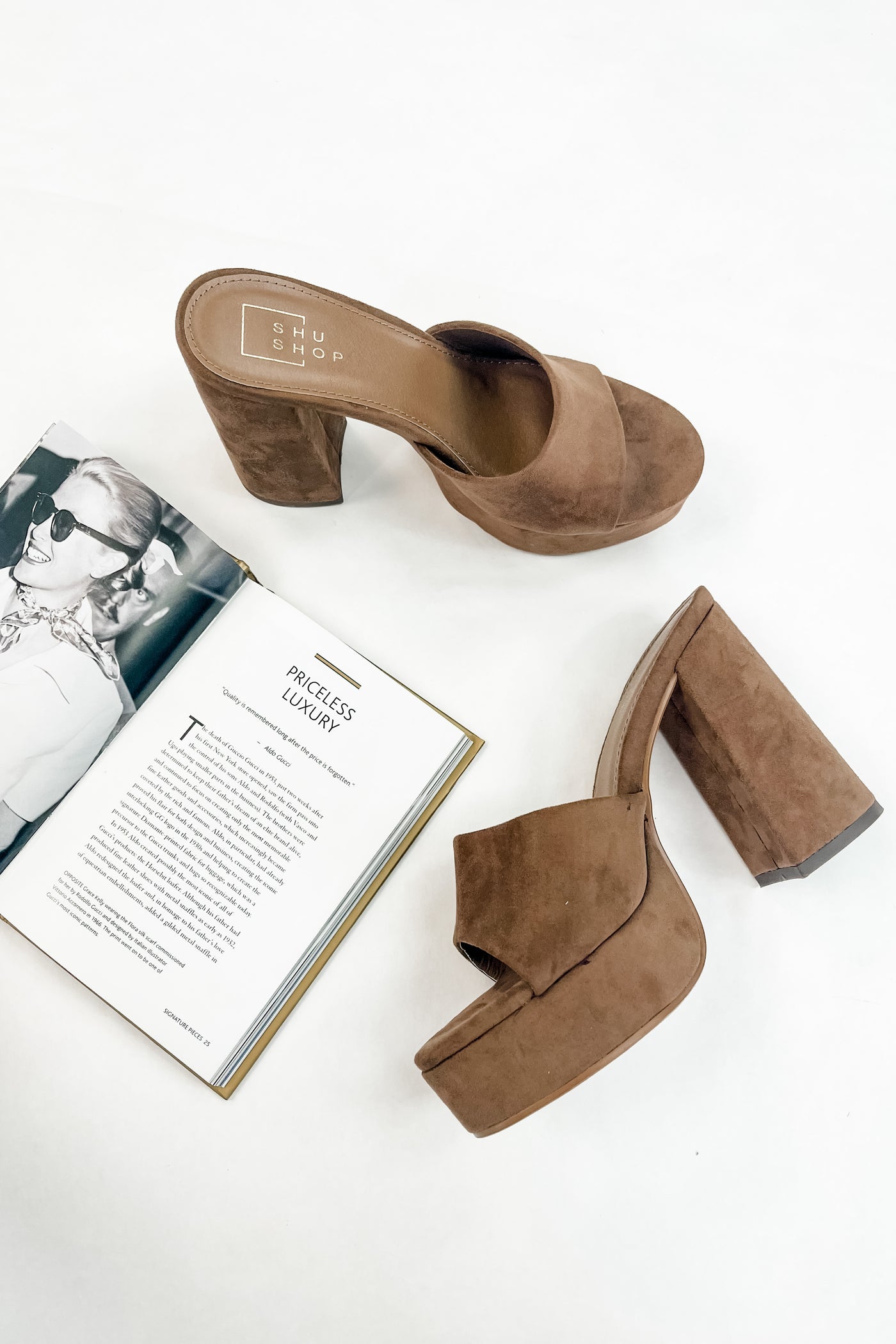Gwen Faux Suede Heels