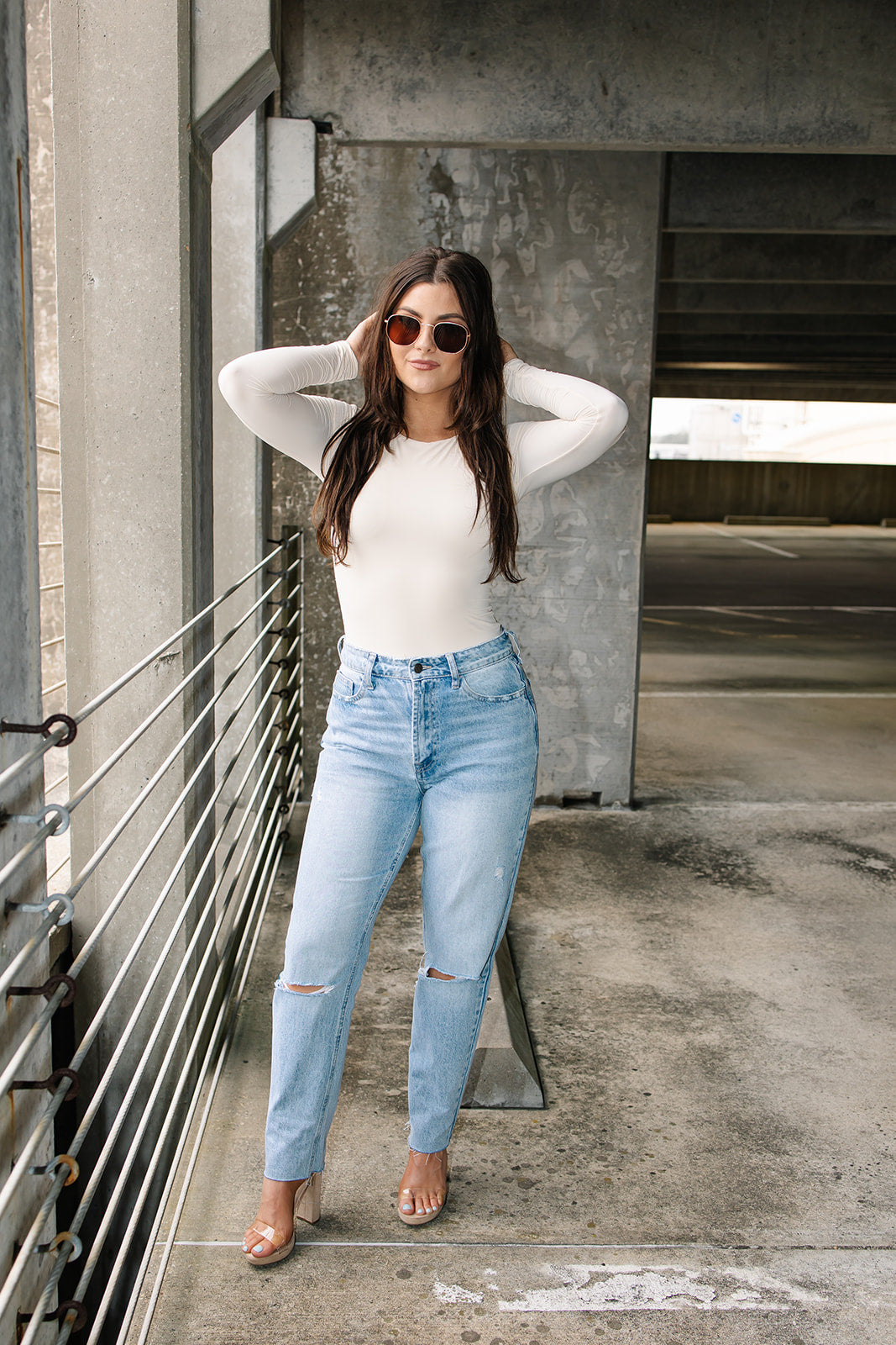 Double-Layered Long Sleeve Bodysuit
