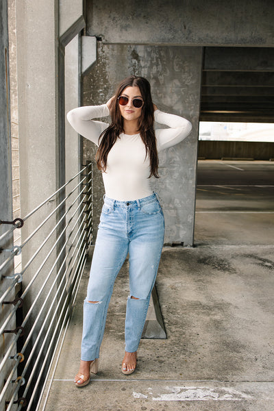 Double-Layered Long Sleeve Bodysuit